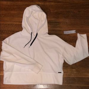 Calvin Klein Performance Cropped Velvet Sweatshirt